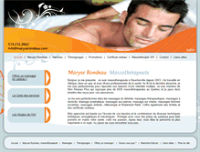 Tablet Screenshot of maryserondeau.com